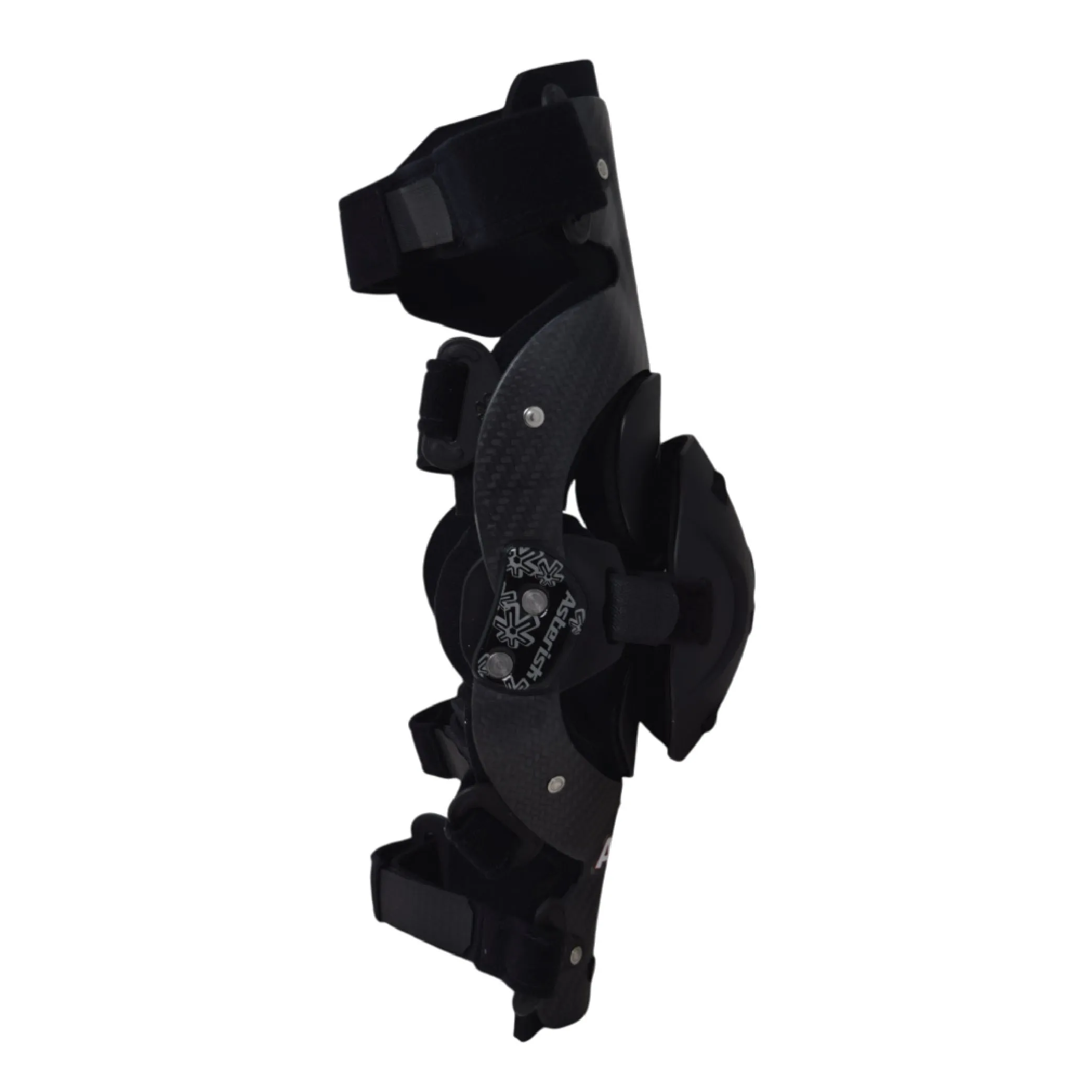 Asterisk Carbon Cell One - Advanced Knee Protector Brace (Right Only) for Motocross, Snowboarding, Wakeboarding, Off-Roading, Football, & More - Size Medium
