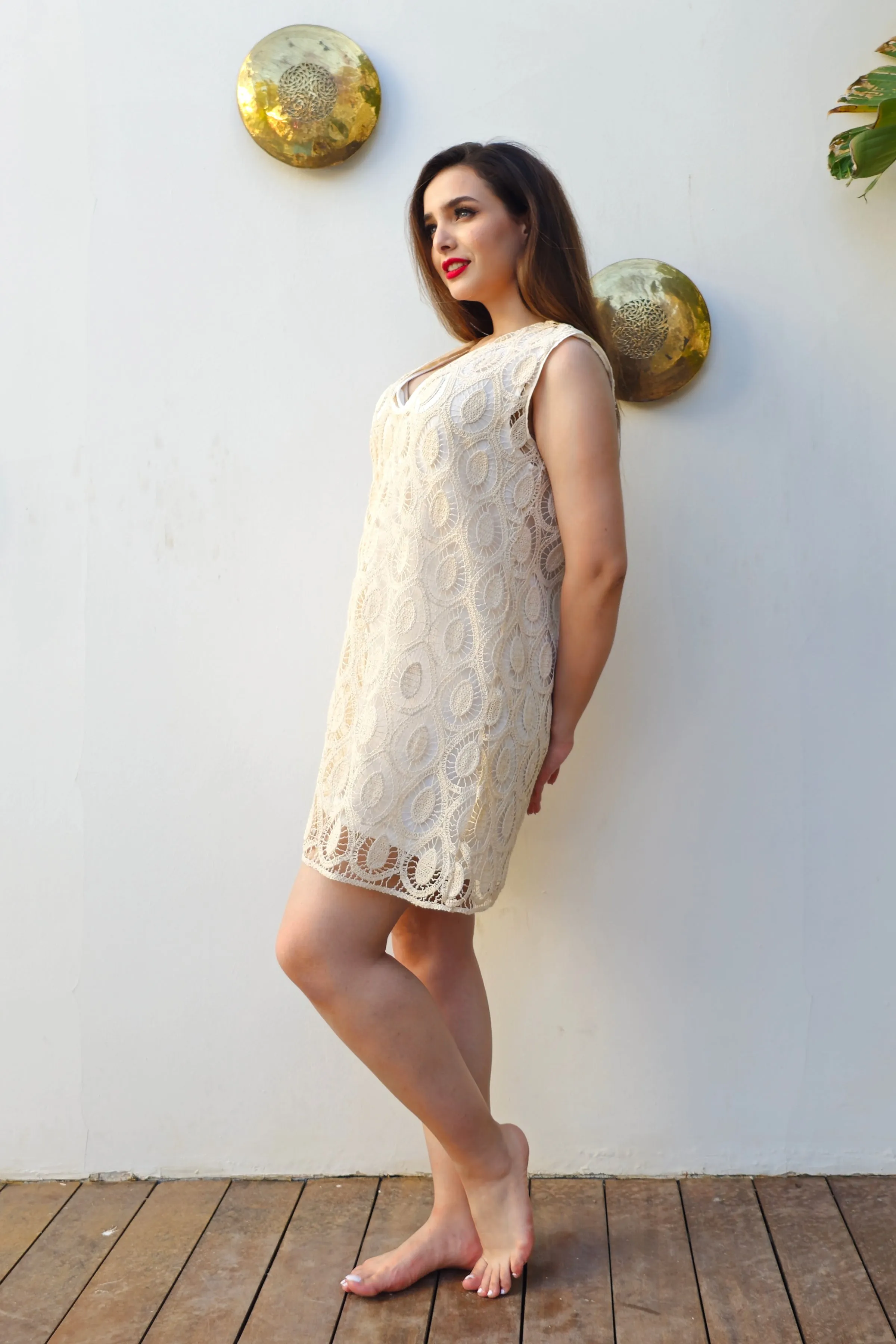 AURORA Lace Mini Dress Plus Size