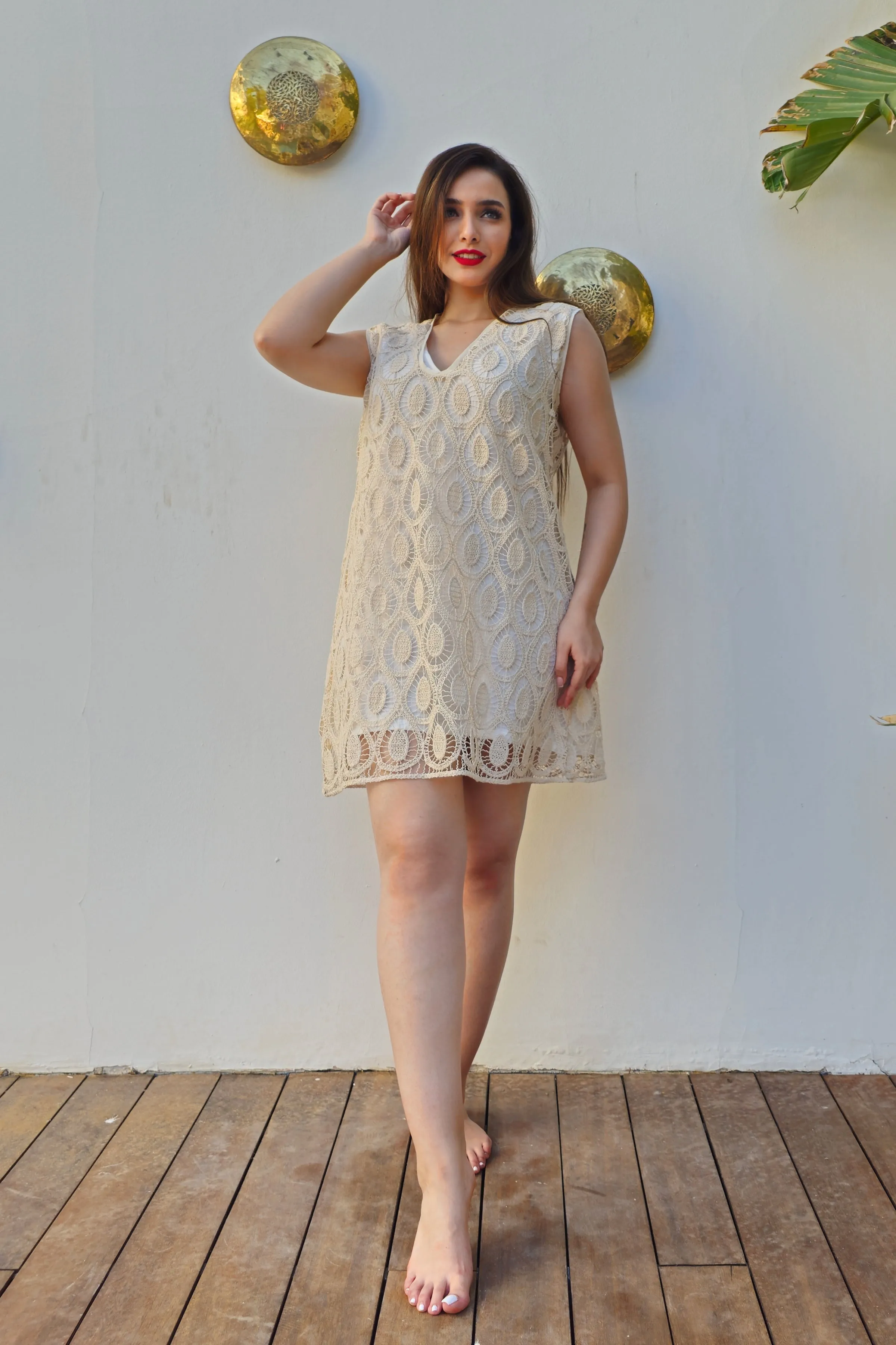 AURORA Lace Mini Dress Plus Size