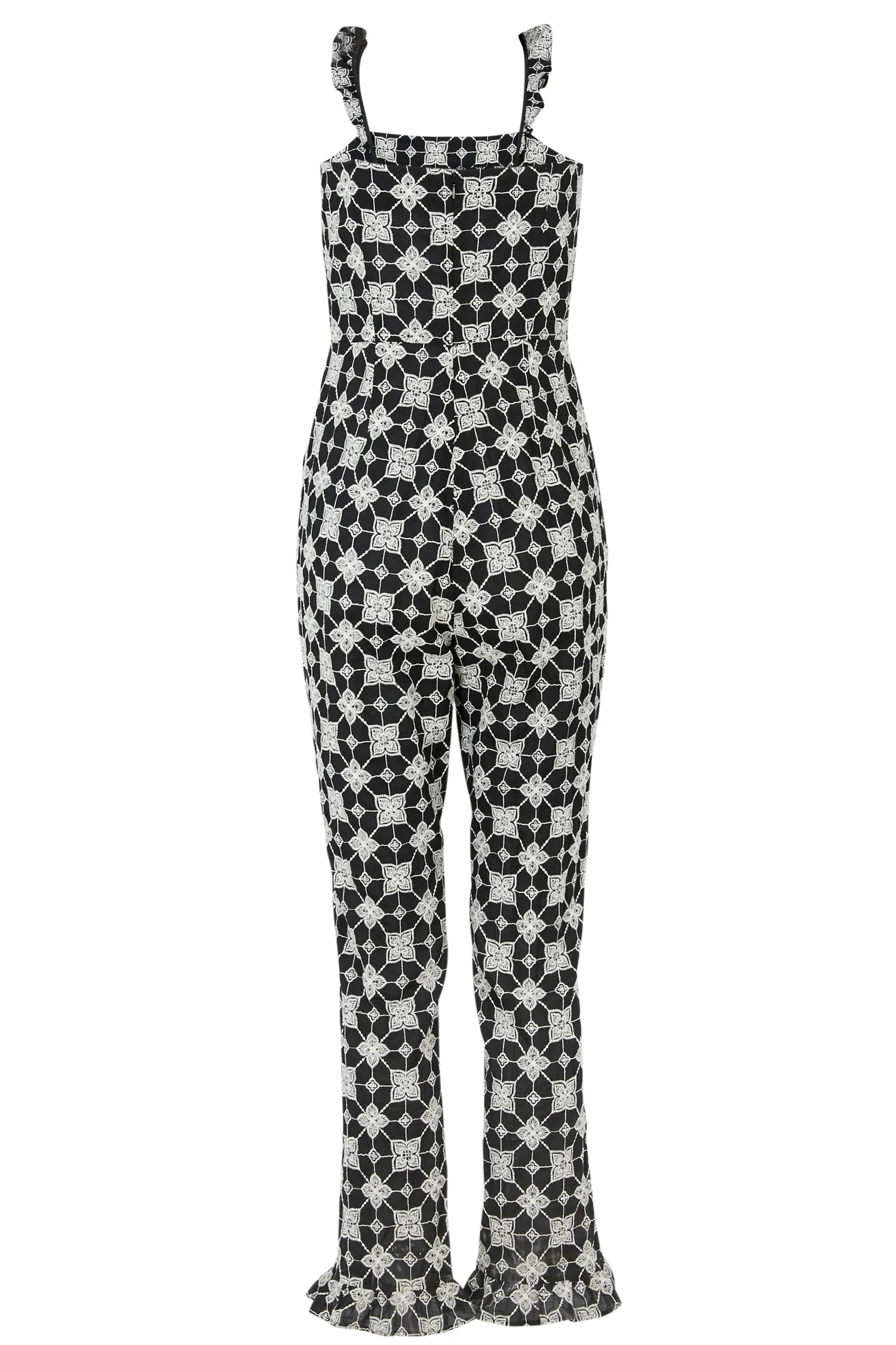 Black Broderie Jumpsuit