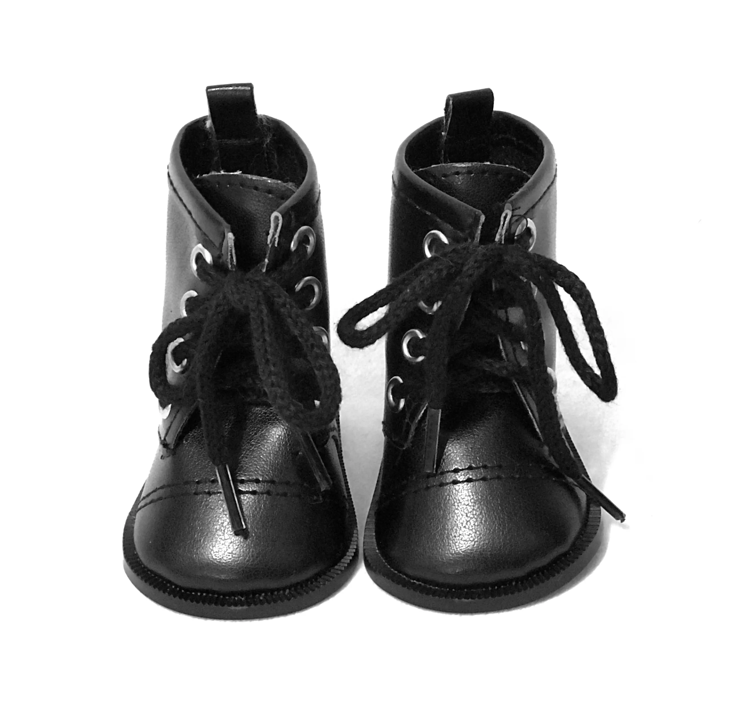 Black Tie Doll Boots For 18 Inch American Girl Dolls