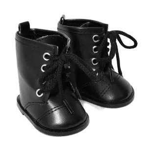 Black Tie Doll Boots For 18 Inch American Girl Dolls