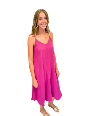 Bobi Cami V-Neck Midi Petunia