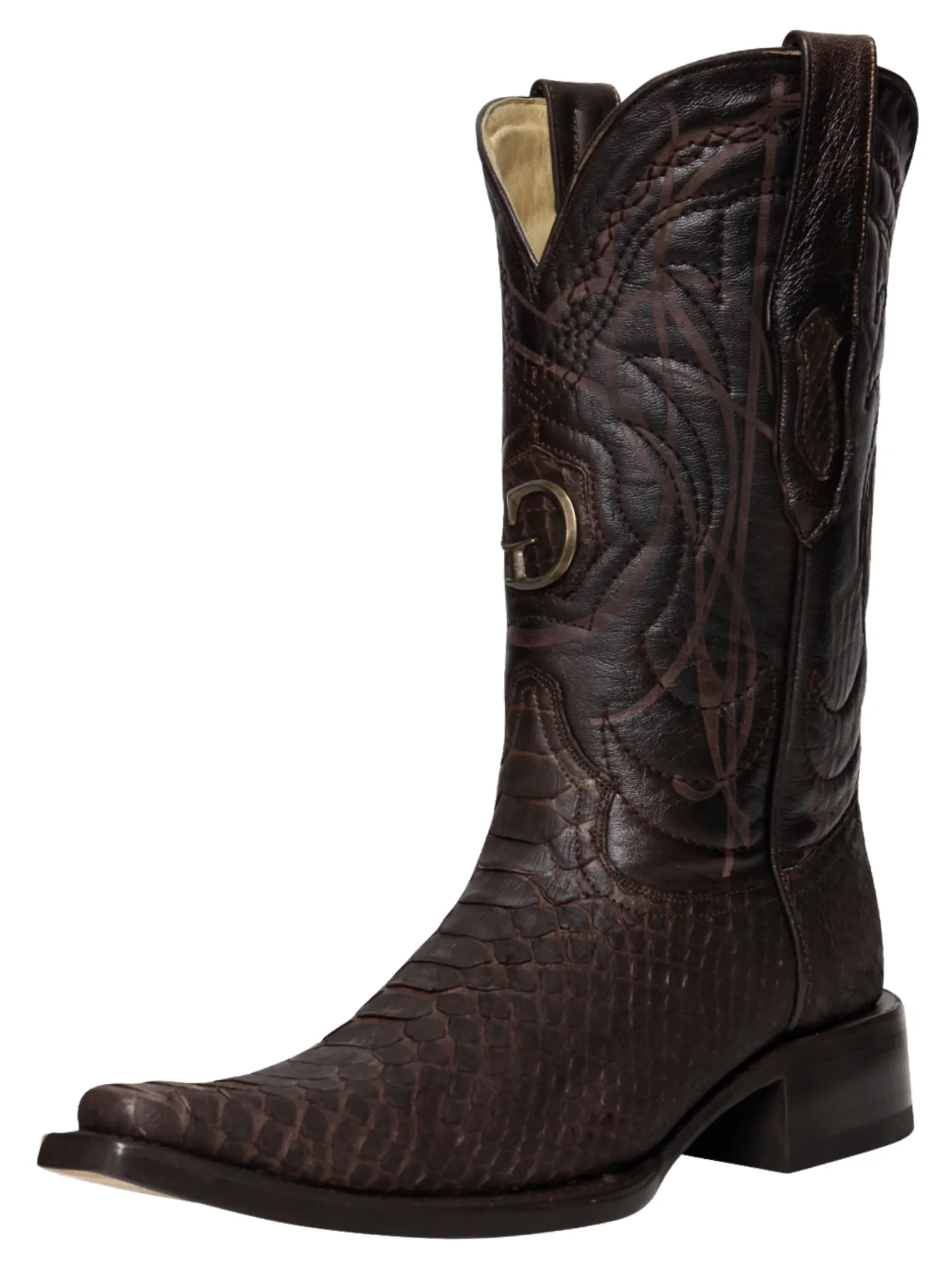 Botas Vaqueras Exoticas de Python Original para Hombre 'El General' - ID: 45088