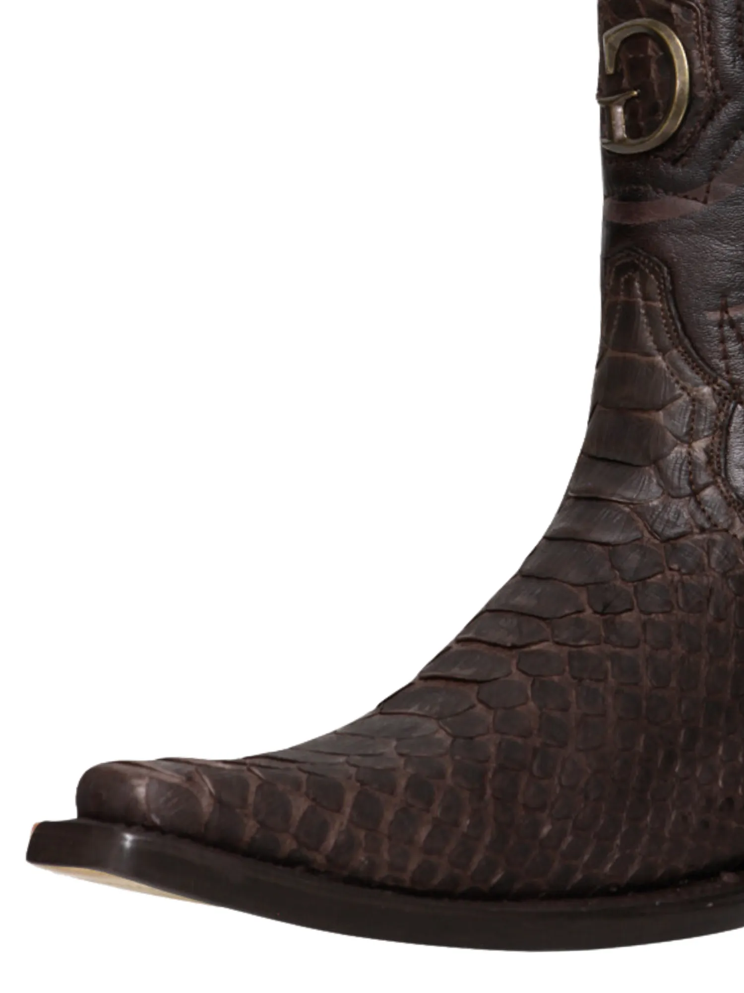 Botas Vaqueras Exoticas de Python Original para Hombre 'El General' - ID: 45088