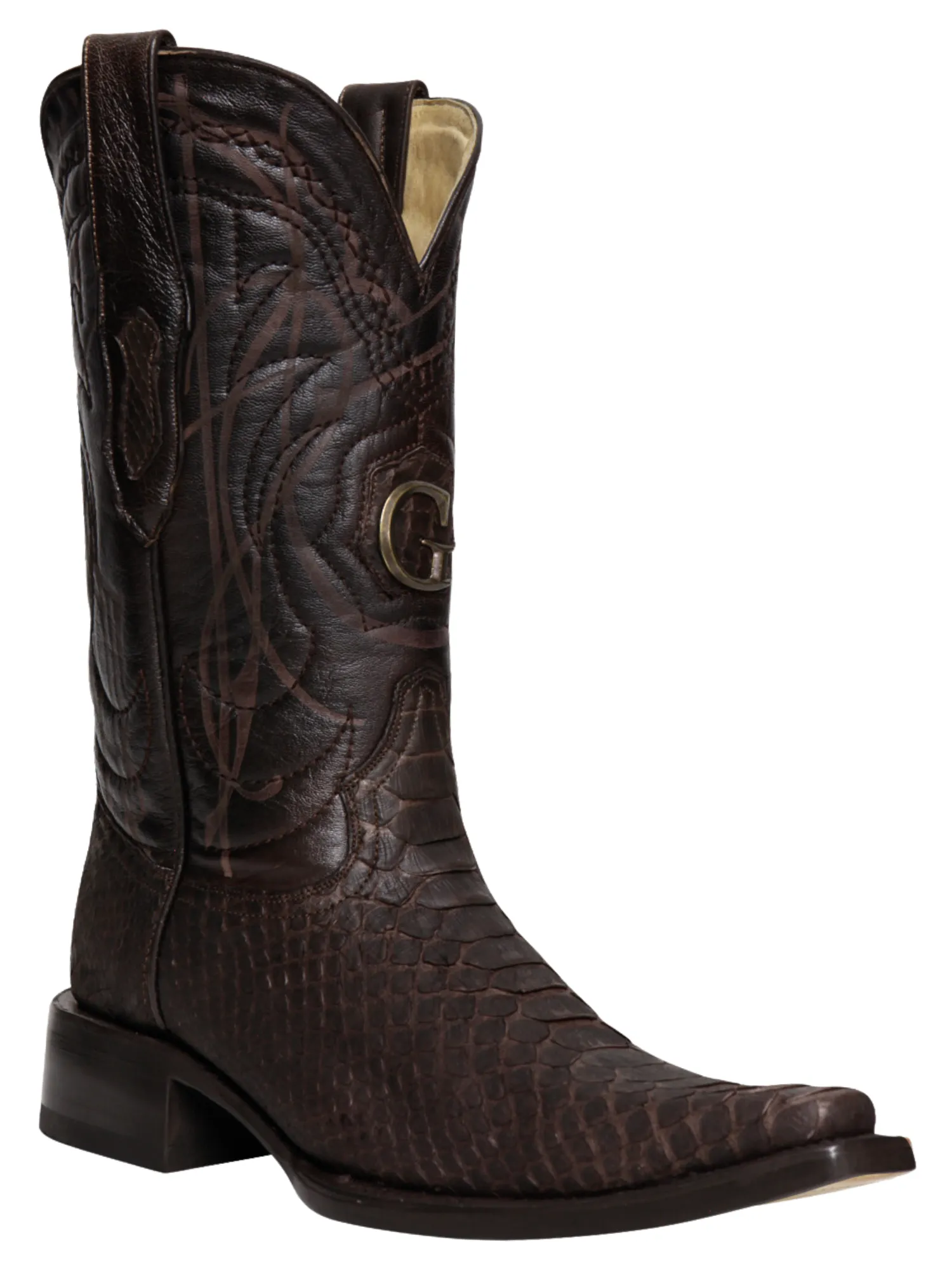 Botas Vaqueras Exoticas de Python Original para Hombre 'El General' - ID: 45088