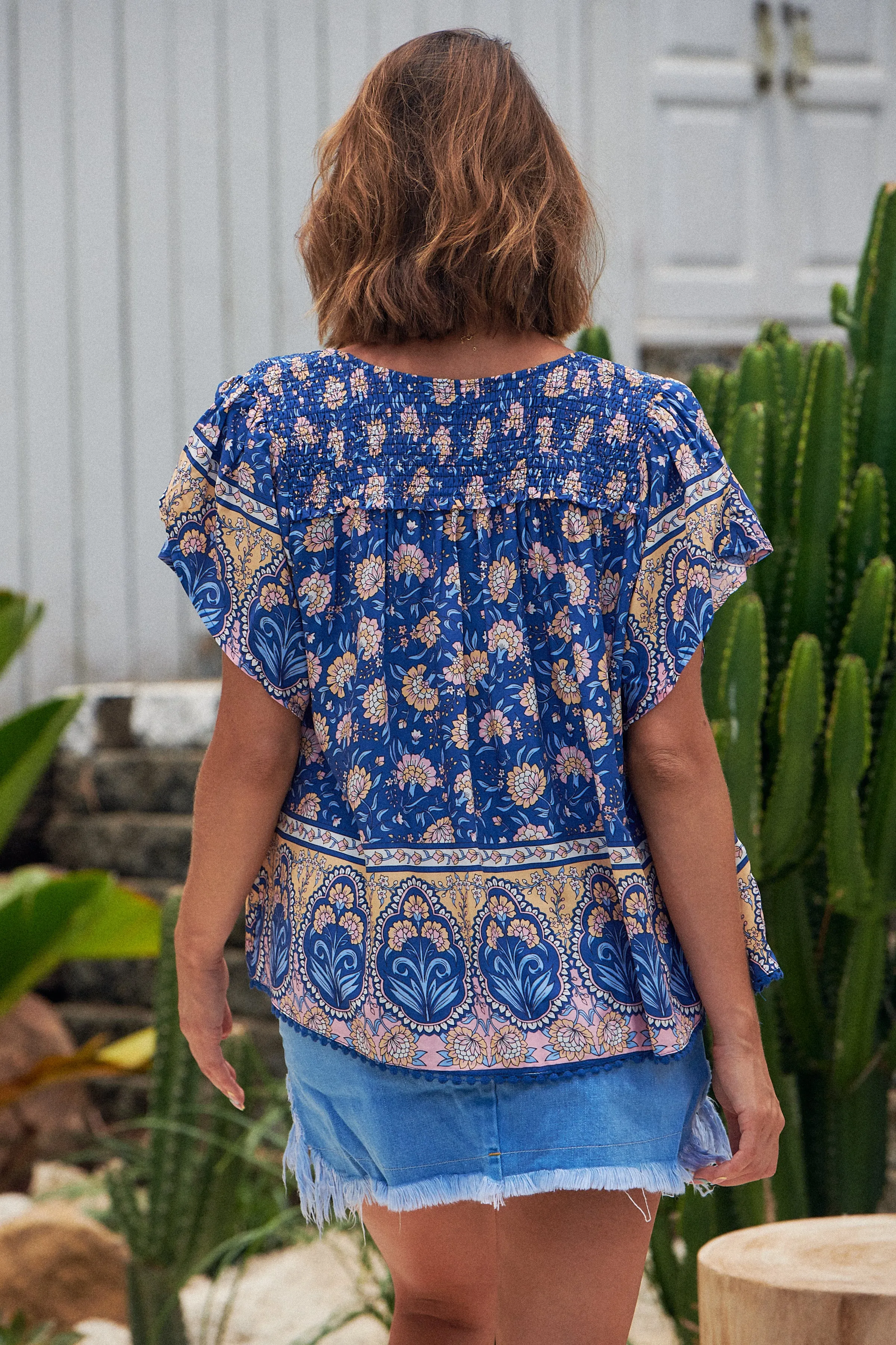 Camelia Print Fisico Top