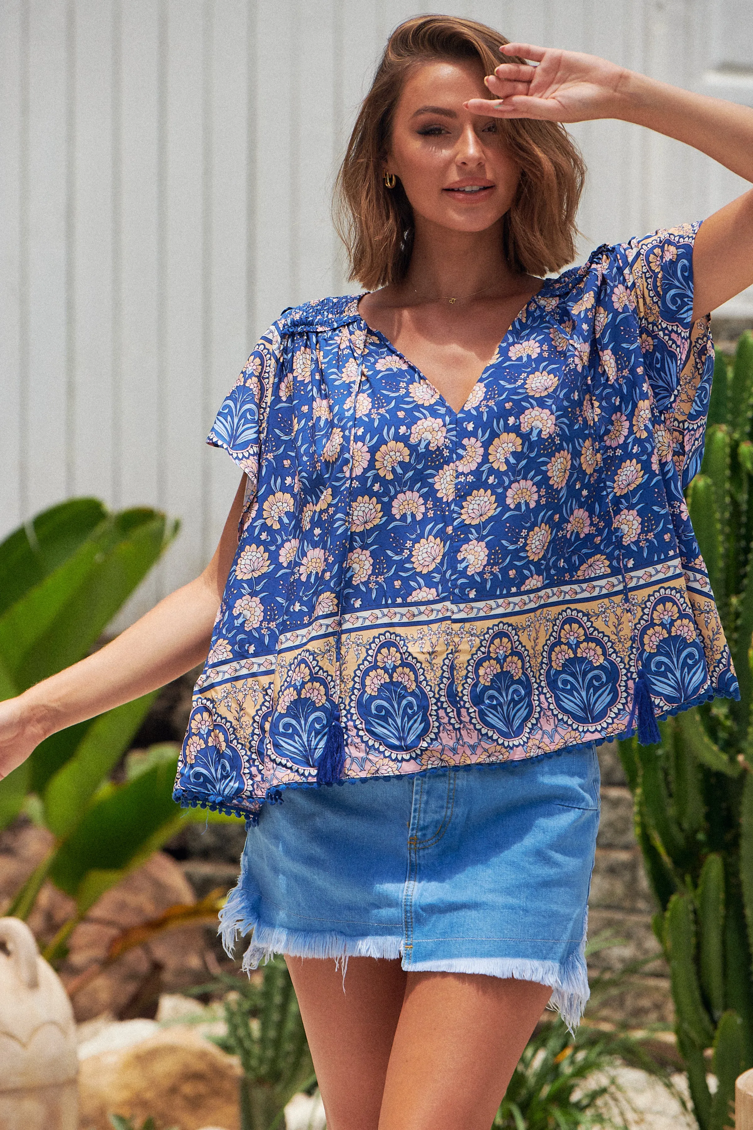 Camelia Print Fisico Top