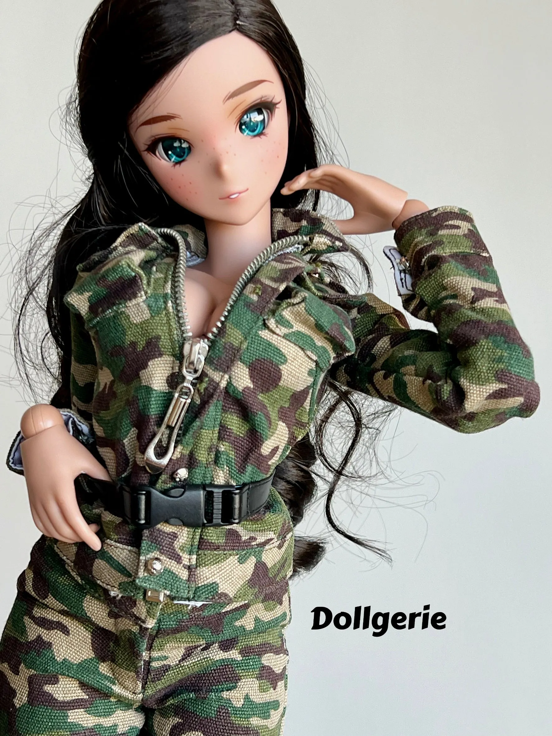 Camouflage Long Sleeve Lady Suit for SmartDoll