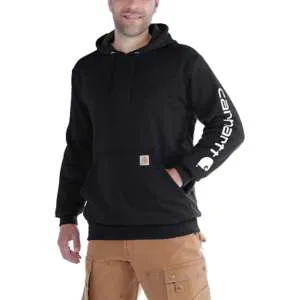 Carhartt sleeve logo hoodie - K288 Black