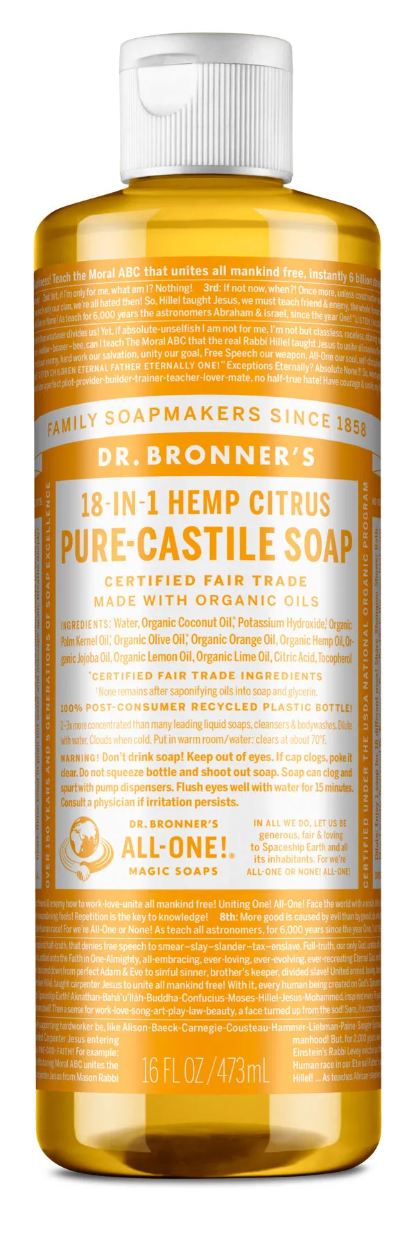 Citrus - Pure-Castile Liquid Soap
