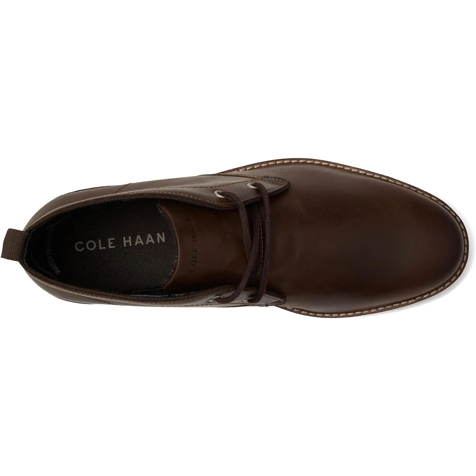 Cole Haan Men's Midland Lug Chukka Dark Sequoia/Grey Pinstripe Leather C37594