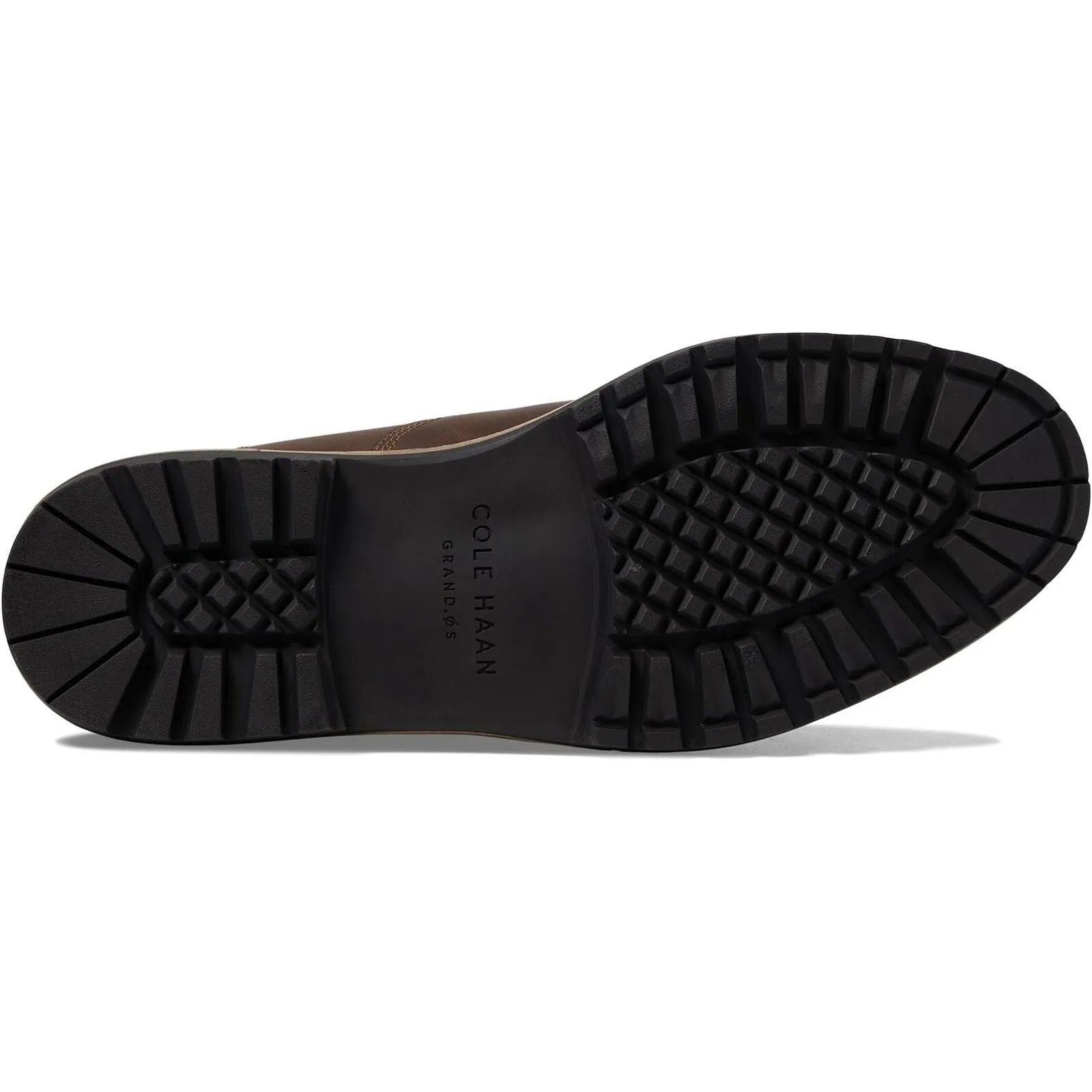 Cole Haan Men's Midland Lug Chukka Dark Sequoia/Grey Pinstripe Leather C37594