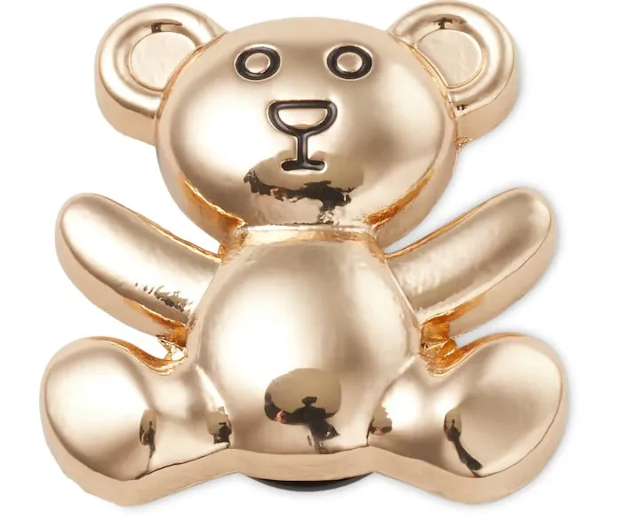 CROCS GOLD TEDDY BEAR JIBBITZ