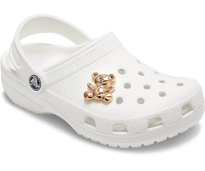 CROCS GOLD TEDDY BEAR JIBBITZ