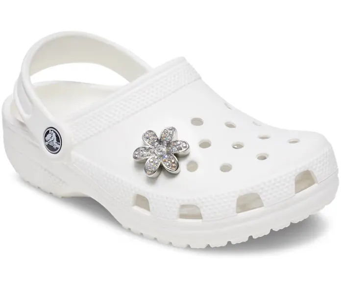 CROCS Silver Monochrome Daisy