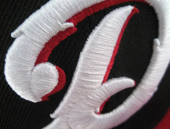 Daytona Cubs New Era 59FIFTY Fitted Hat (BLACK RED WHITE GRAY UNDERBRIM)
