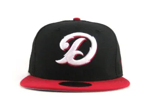 Daytona Cubs New Era 59FIFTY Fitted Hat (BLACK RED WHITE GRAY UNDERBRIM)