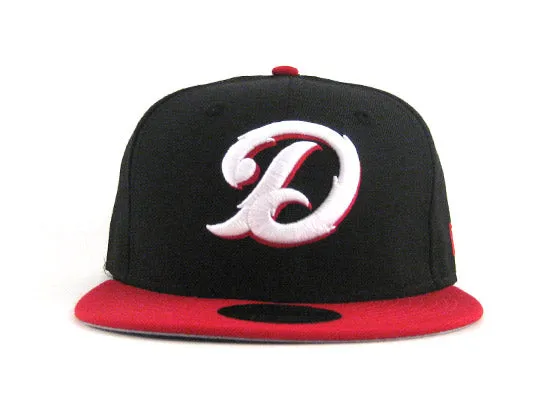 Daytona Cubs New Era 59FIFTY Fitted Hat (BLACK RED WHITE GRAY UNDERBRIM)
