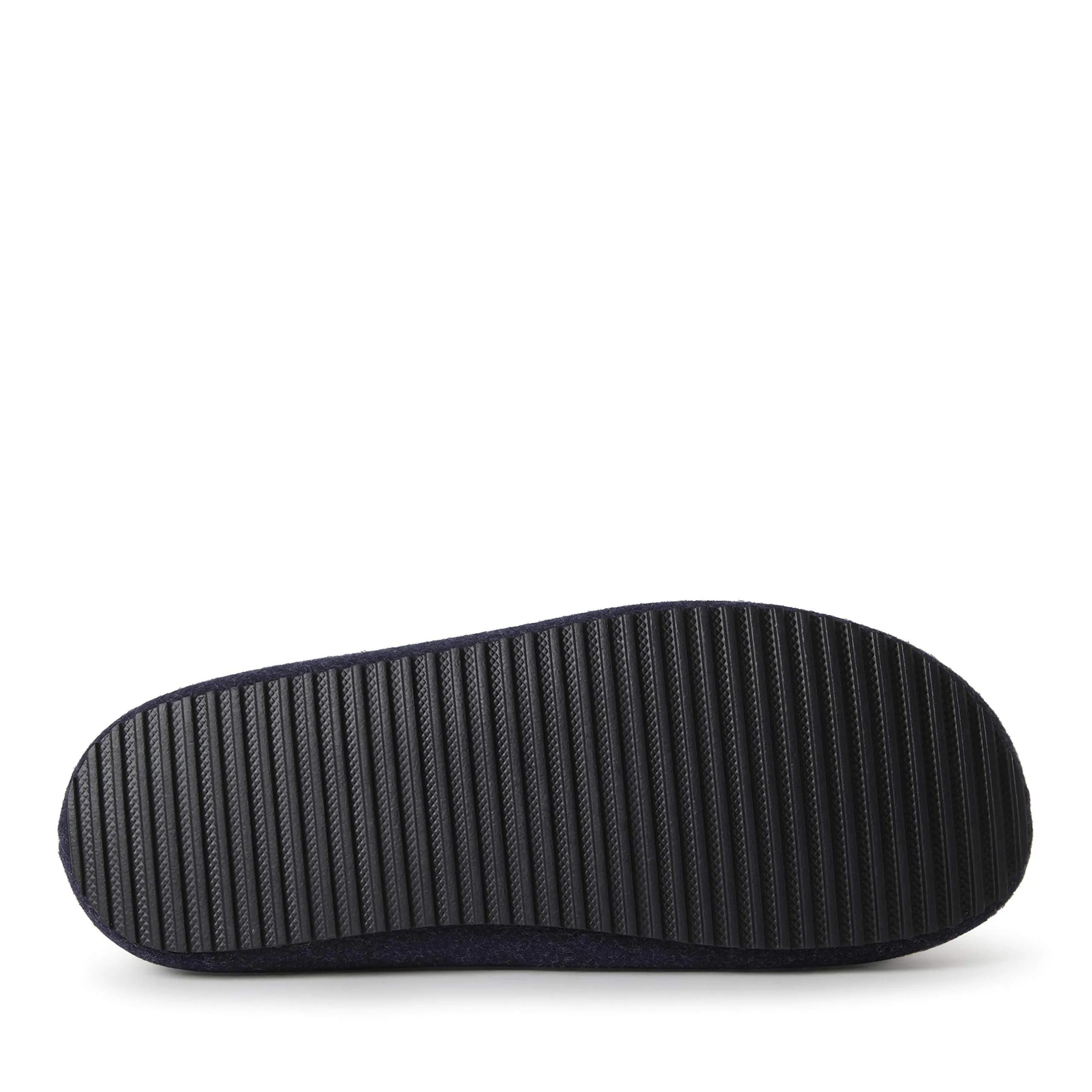 Dearfoams Men's Microwool Clog with Molded Footbed Slipper, Navy, Small