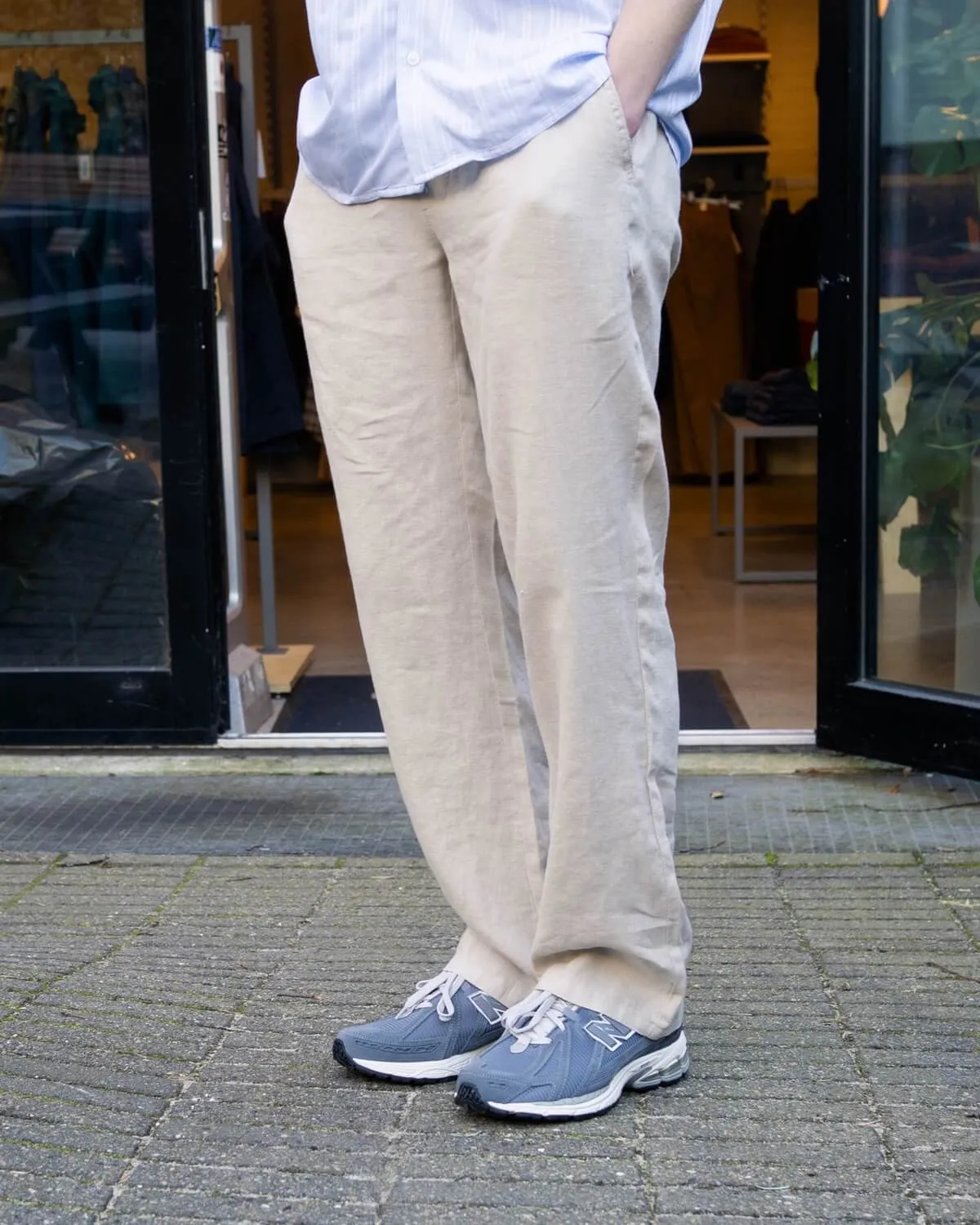 Eik Linen Pant - Sand