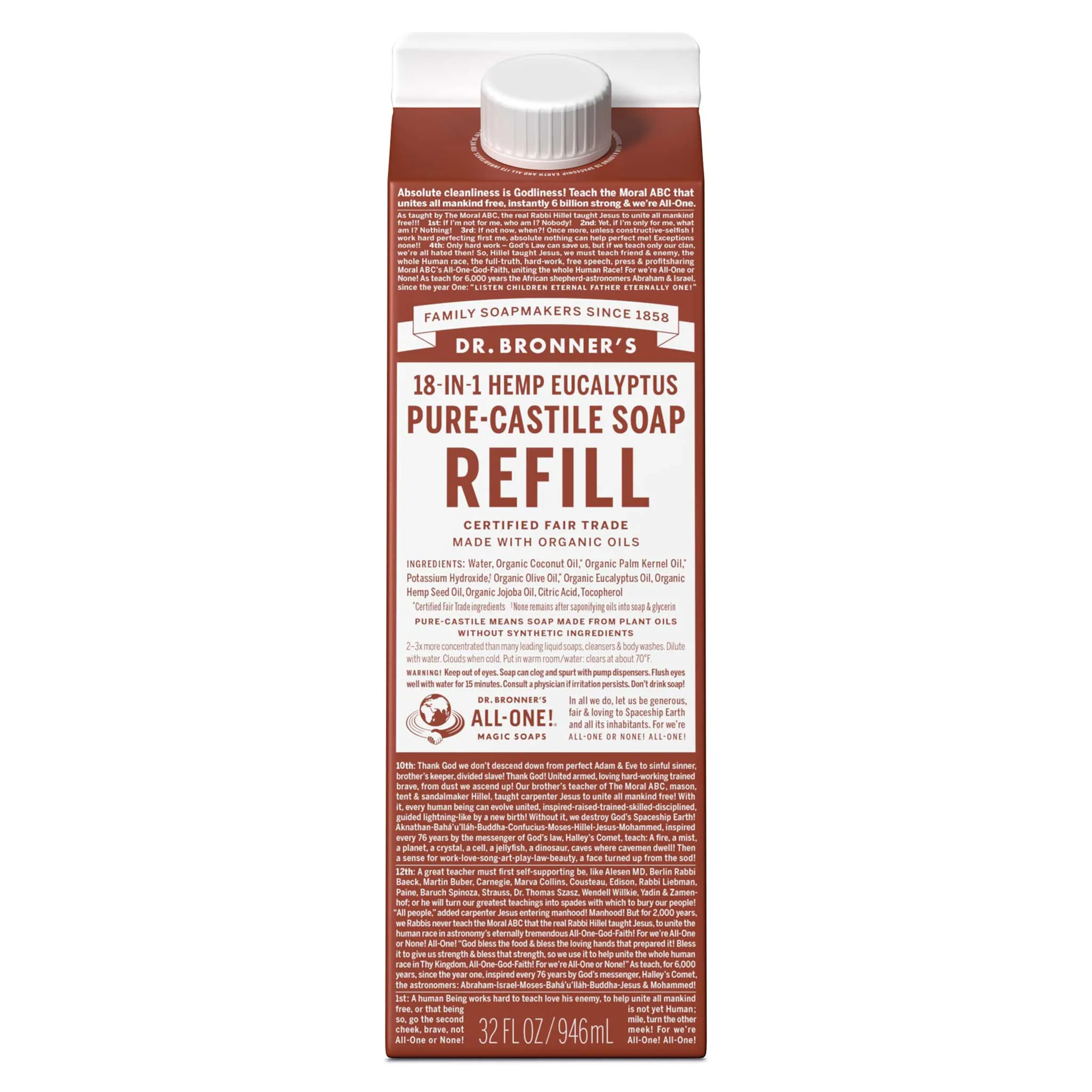 Eucalyptus - Pure-Castile Liquid Soap Refill