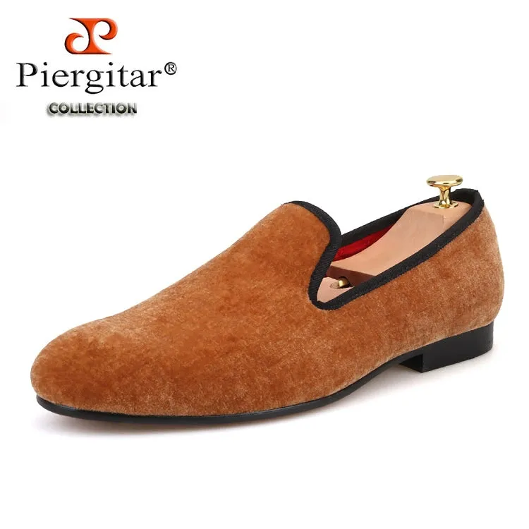 European and American star smoking shoes velvet loafers men's shoes nesting wedding men's shoes casual shoes trendy low-top shoes