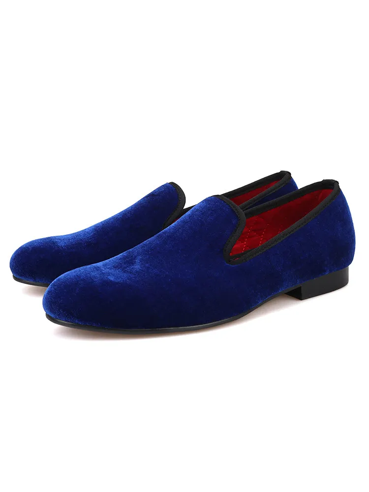 European and American star smoking shoes velvet loafers men's shoes nesting wedding men's shoes casual shoes trendy low-top shoes