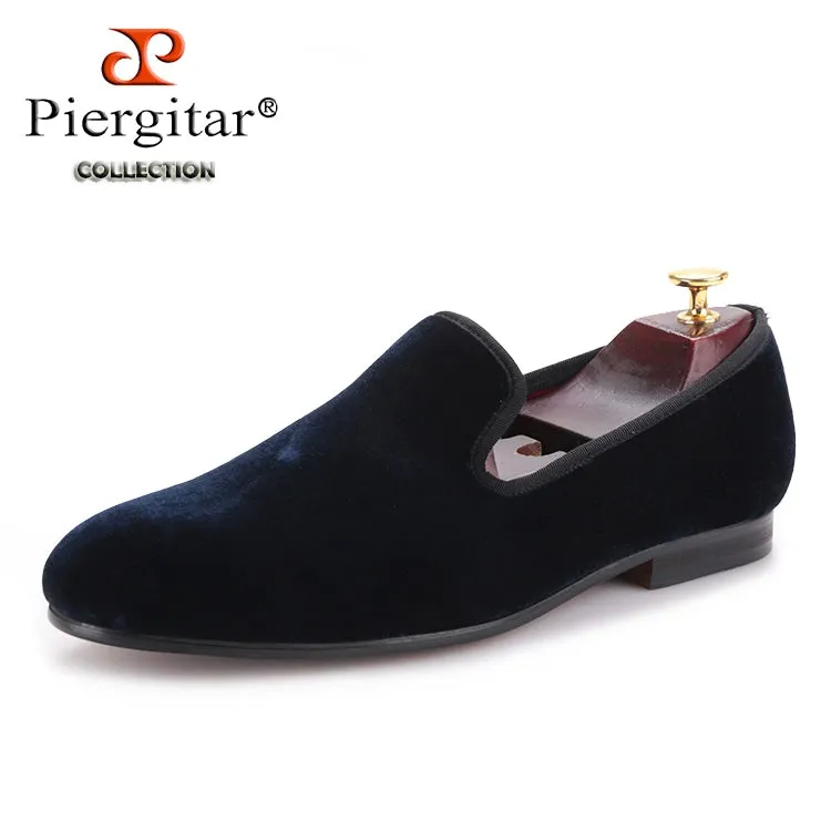 European and American star smoking shoes velvet loafers men's shoes nesting wedding men's shoes casual shoes trendy low-top shoes