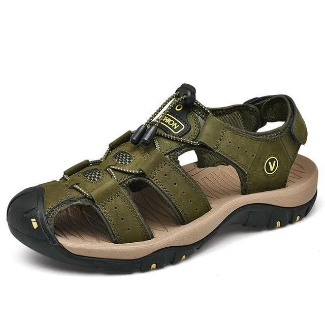 Genuine Leather Classic Ultra-Soft Hiking Sandals For Men
