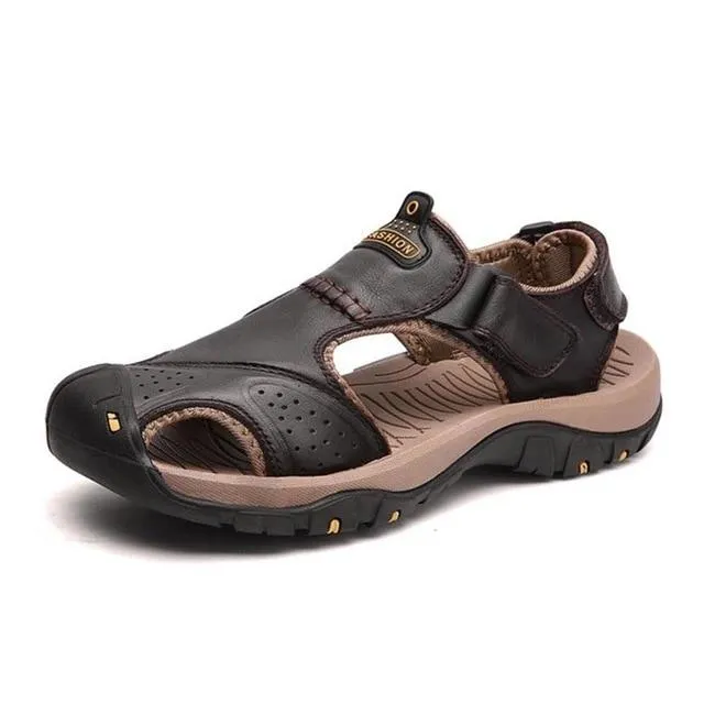 Genuine Leather Classic Ultra-Soft Hiking Sandals For Men