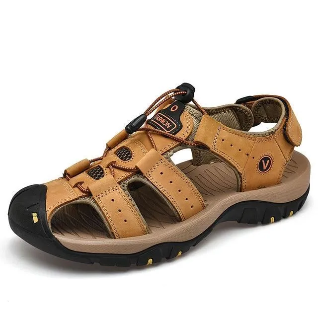 Genuine Leather Classic Ultra-Soft Hiking Sandals For Men