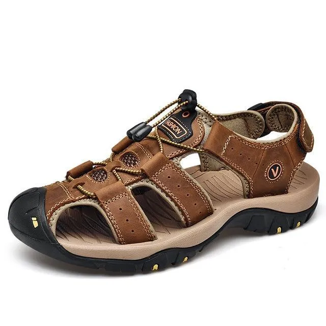 Genuine Leather Classic Ultra-Soft Hiking Sandals For Men