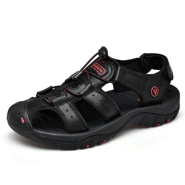 Genuine Leather Classic Ultra-Soft Hiking Sandals For Men