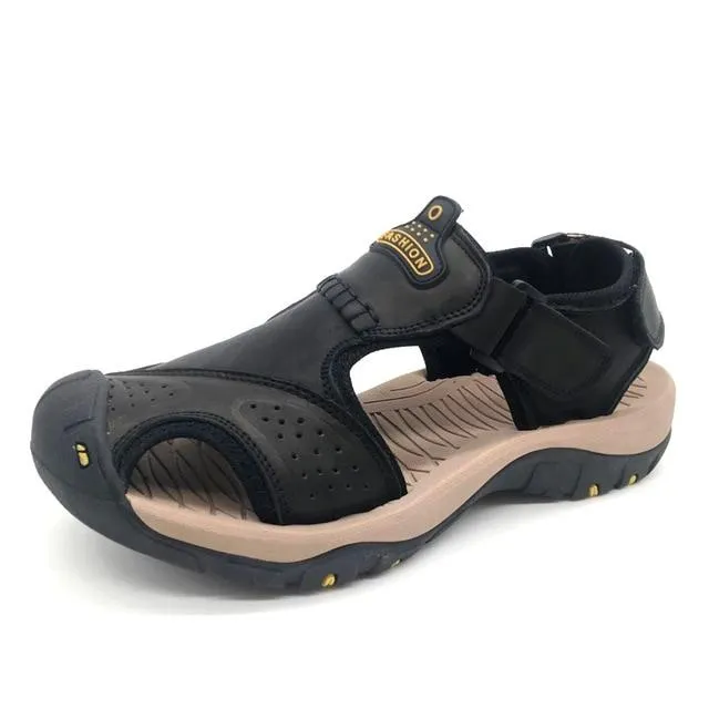 Genuine Leather Classic Ultra-Soft Hiking Sandals For Men