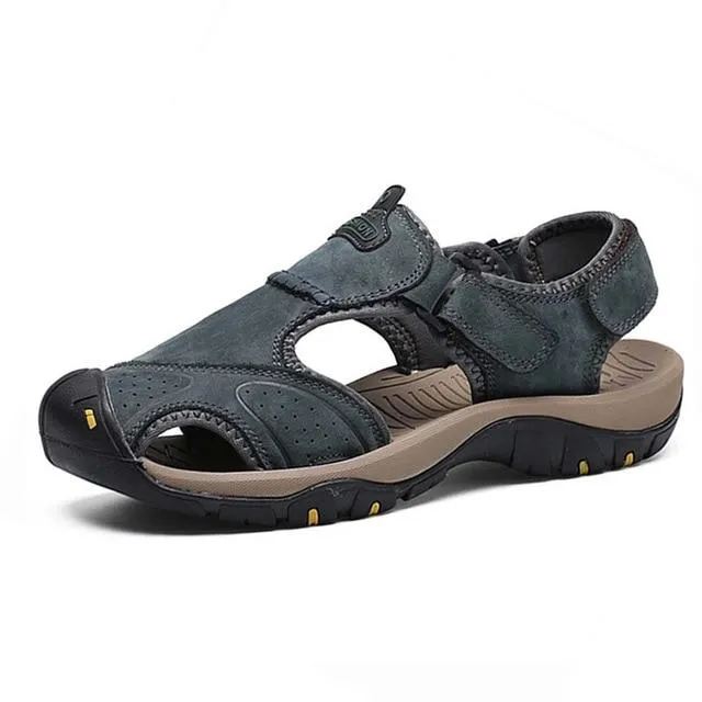 Genuine Leather Classic Ultra-Soft Hiking Sandals For Men