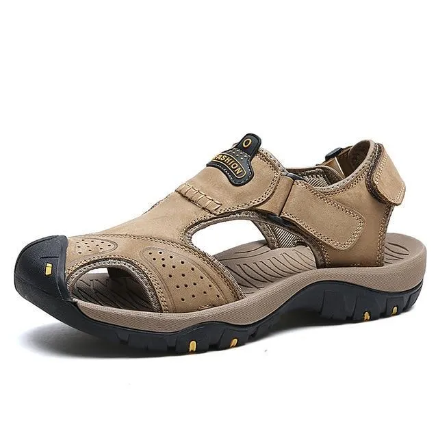 Genuine Leather Classic Ultra-Soft Hiking Sandals For Men