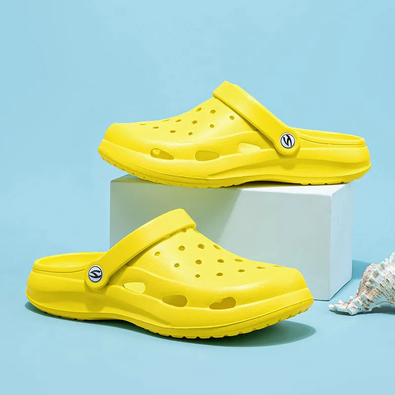 Hobibear Parent-Child Hole Shoes Sandals Summer Girls Closed Toe Adult Beach Shoes Sandals Factory Direct Sales