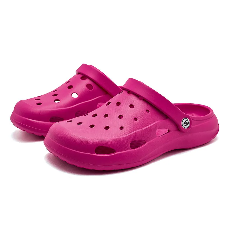 Hobibear Parent-Child Hole Shoes Sandals Summer Girls Closed Toe Adult Beach Shoes Sandals Factory Direct Sales