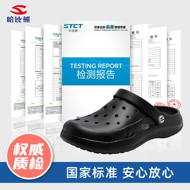 Hobibear Parent-Child Hole Shoes Sandals Summer Girls Closed Toe Adult Beach Shoes Sandals Factory Direct Sales