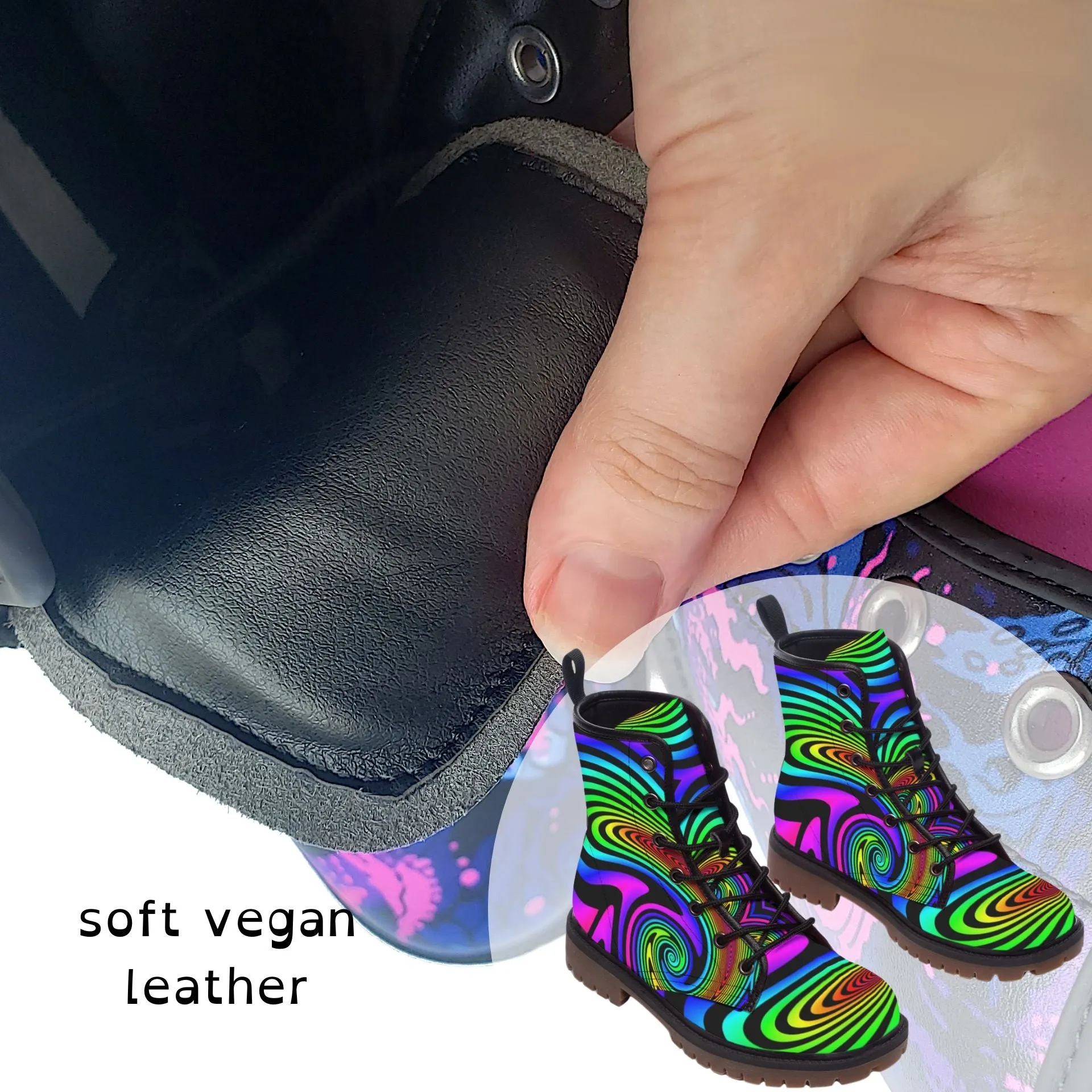 Hypno Stompers Rainbow Boots