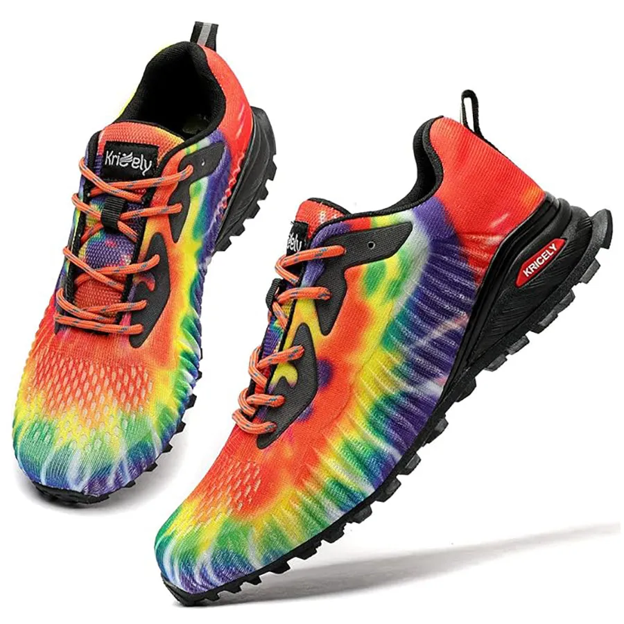 Kricely Men's Trail Running Shoes - Breathable Lightweight Hiking Sneakers with Advanced Traction Technology for Gym, Jogging & Outdoor Sports