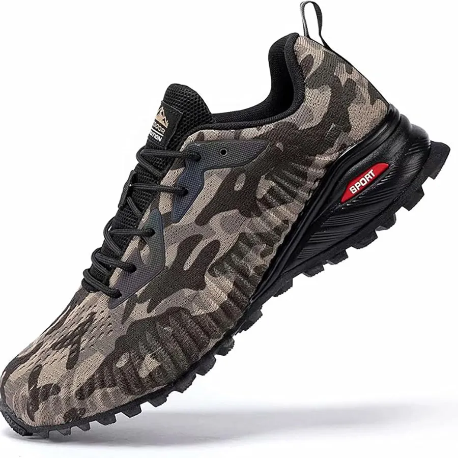 Kricely Men's Trail Running Shoes - Breathable Lightweight Hiking Sneakers with Advanced Traction Technology for Gym, Jogging & Outdoor Sports