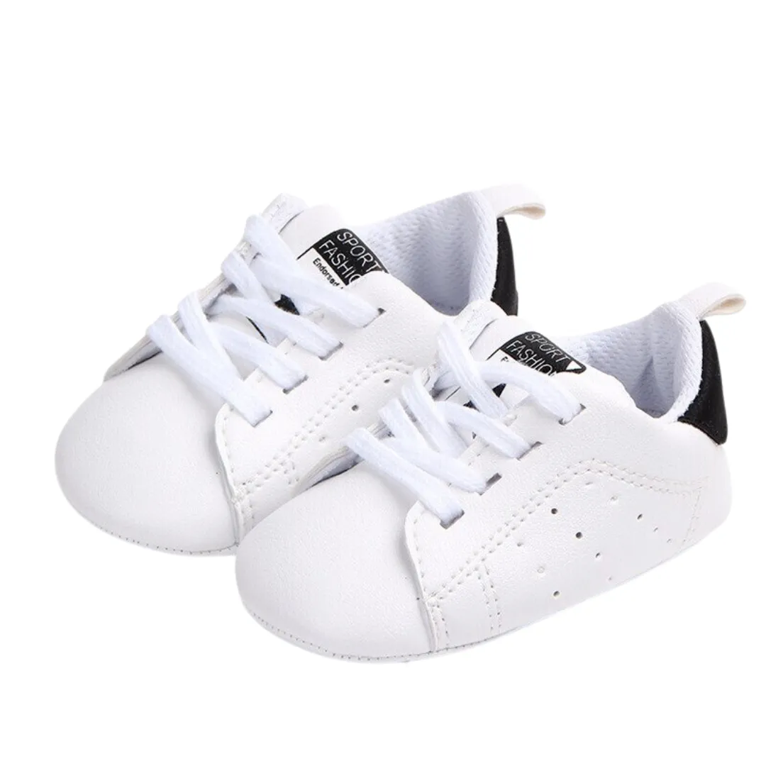 Lace Up Sneakers | Black & White