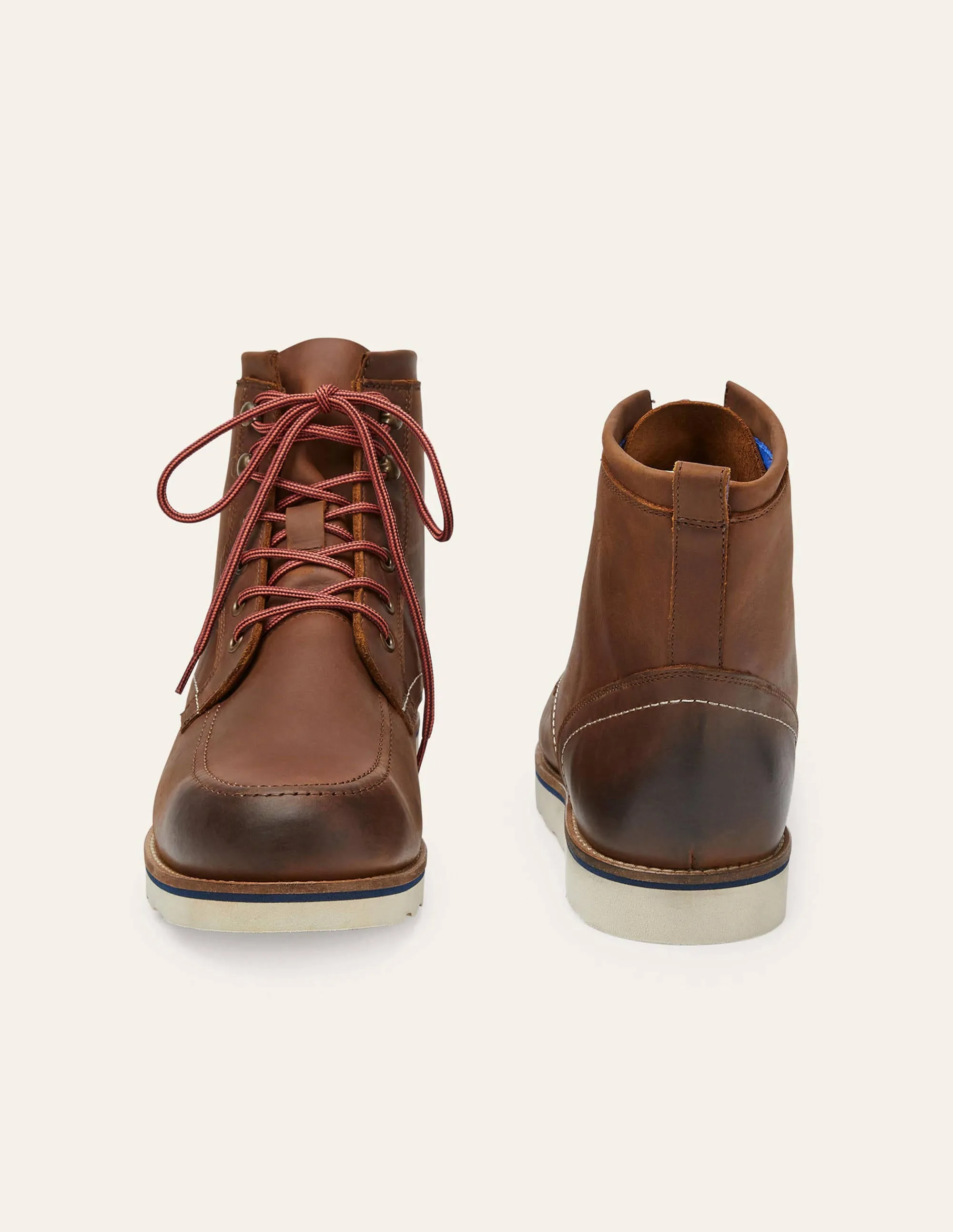 Leather Chukka Boots-Brown Leather