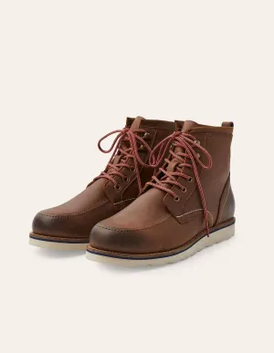 Leather Chukka Boots-Brown Leather