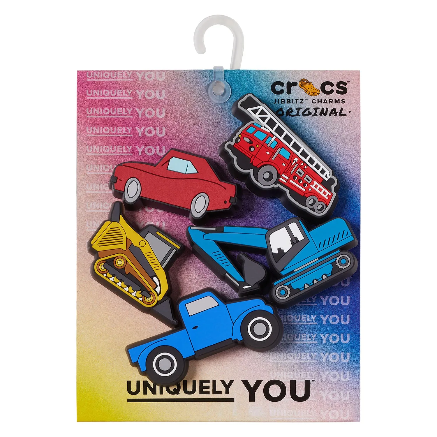 LED Lights Up Cars Truck 5 Pack Jibbitz