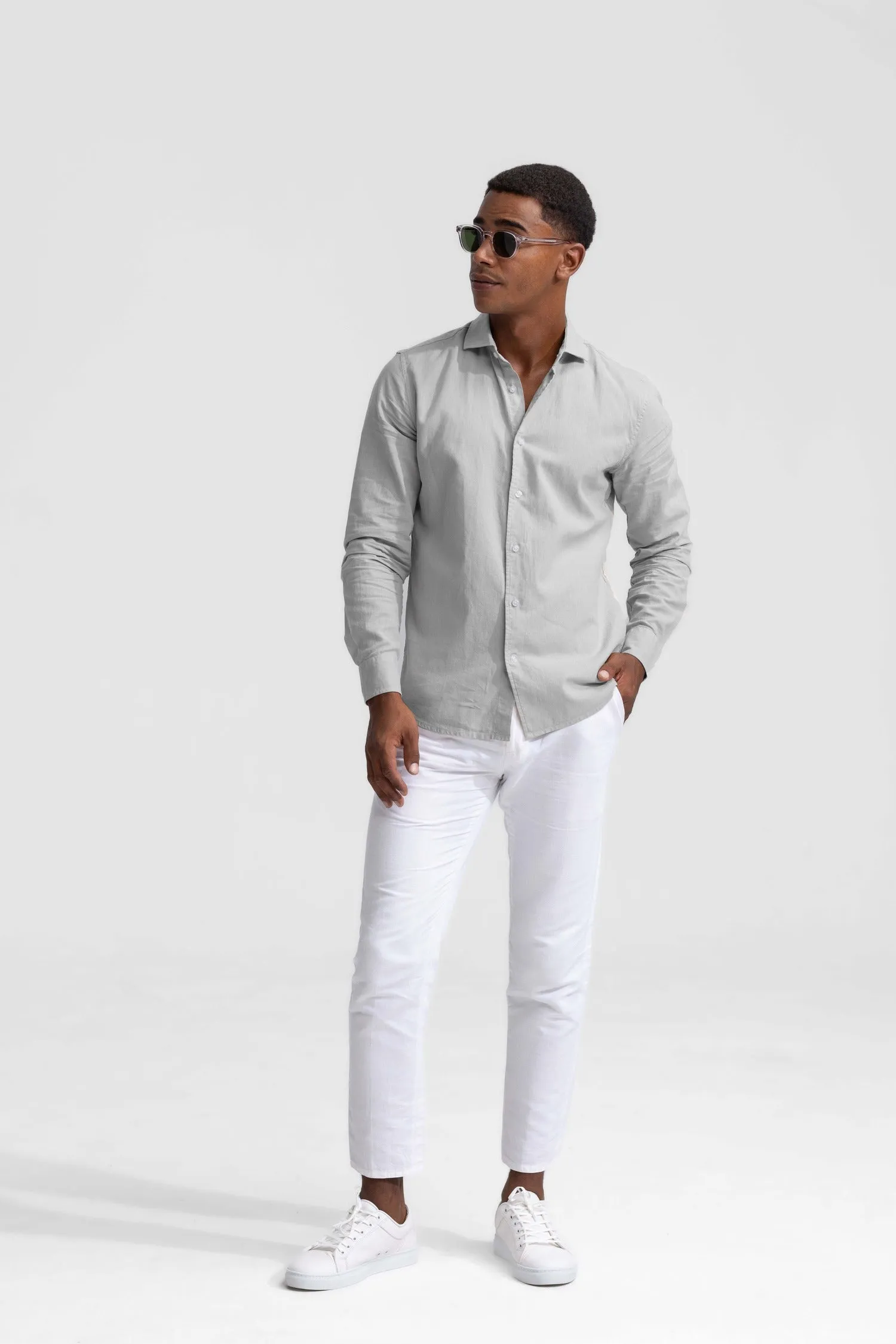 Lindo Grey Linen Shirt