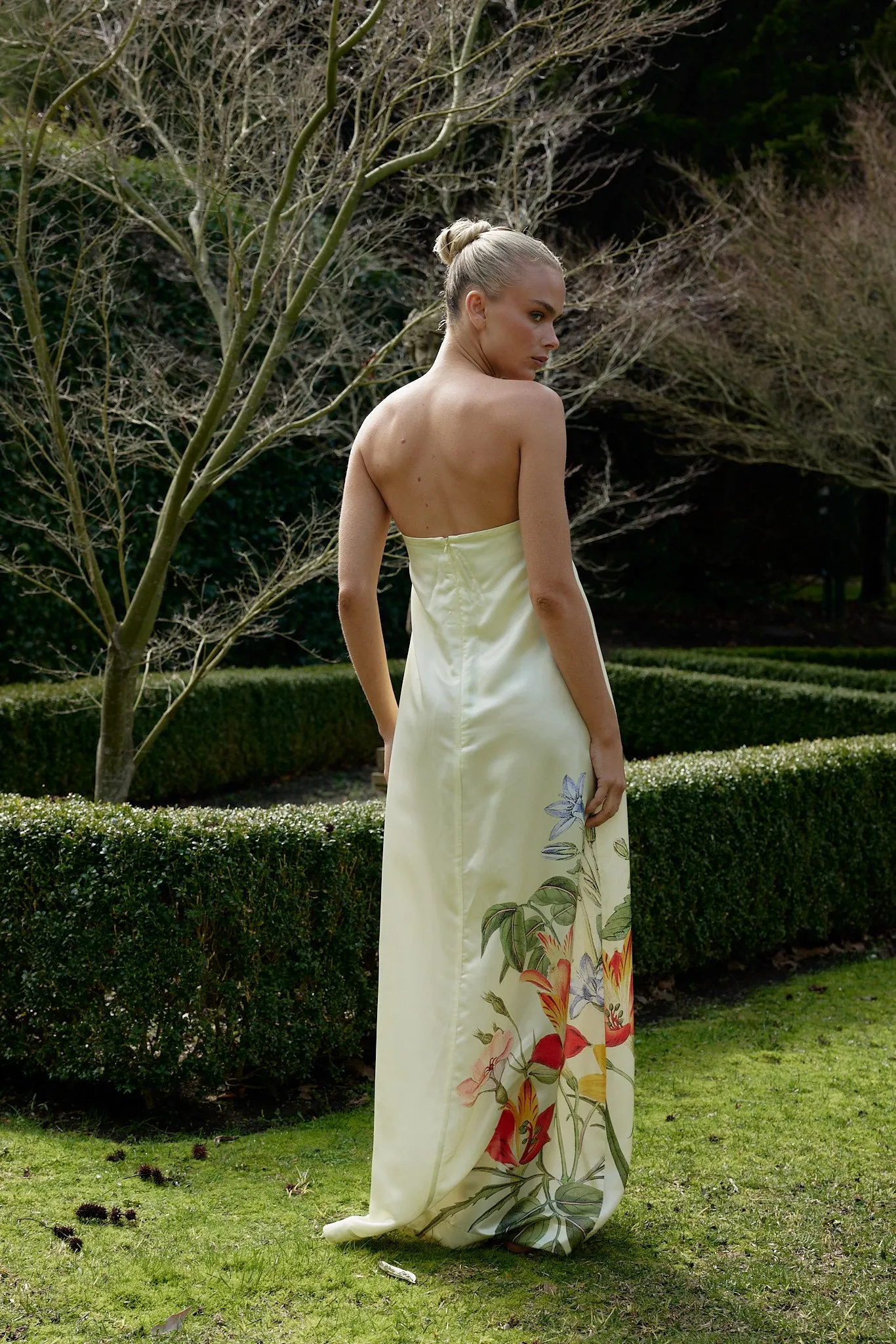 LUCIE DRESS IN BUTTERMILK FLEUR