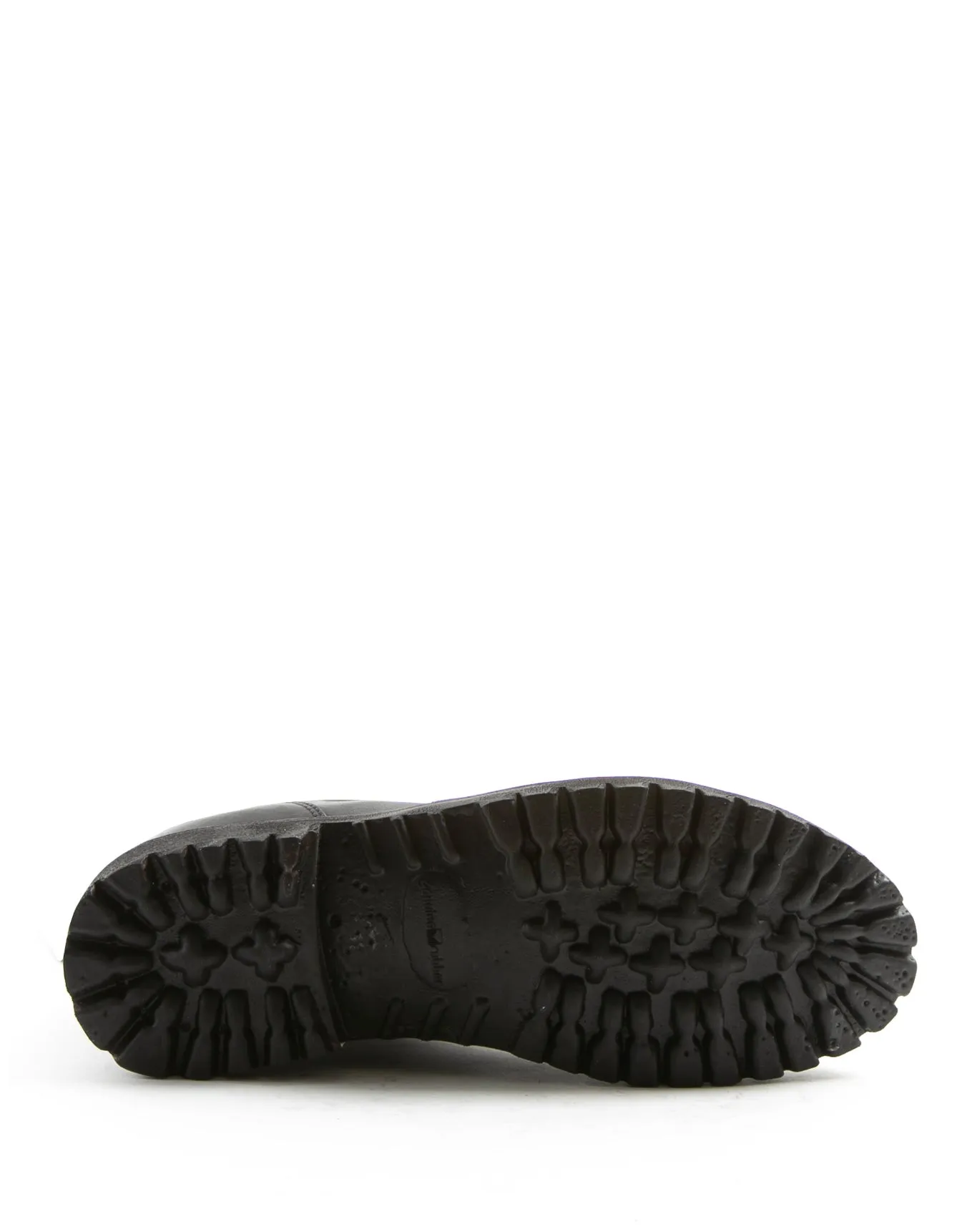 M-EGAN Black Leather Lace-up Boots